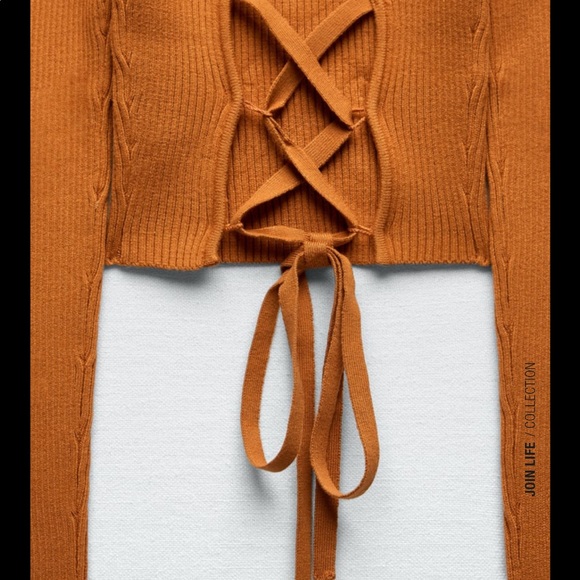 NWT! Zara open back knit sweater - Picture 4 of 9